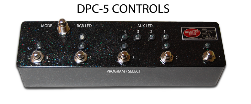Disaster Area DPC-5 Gen2 Programmable True Bypass Switcher with MIDI