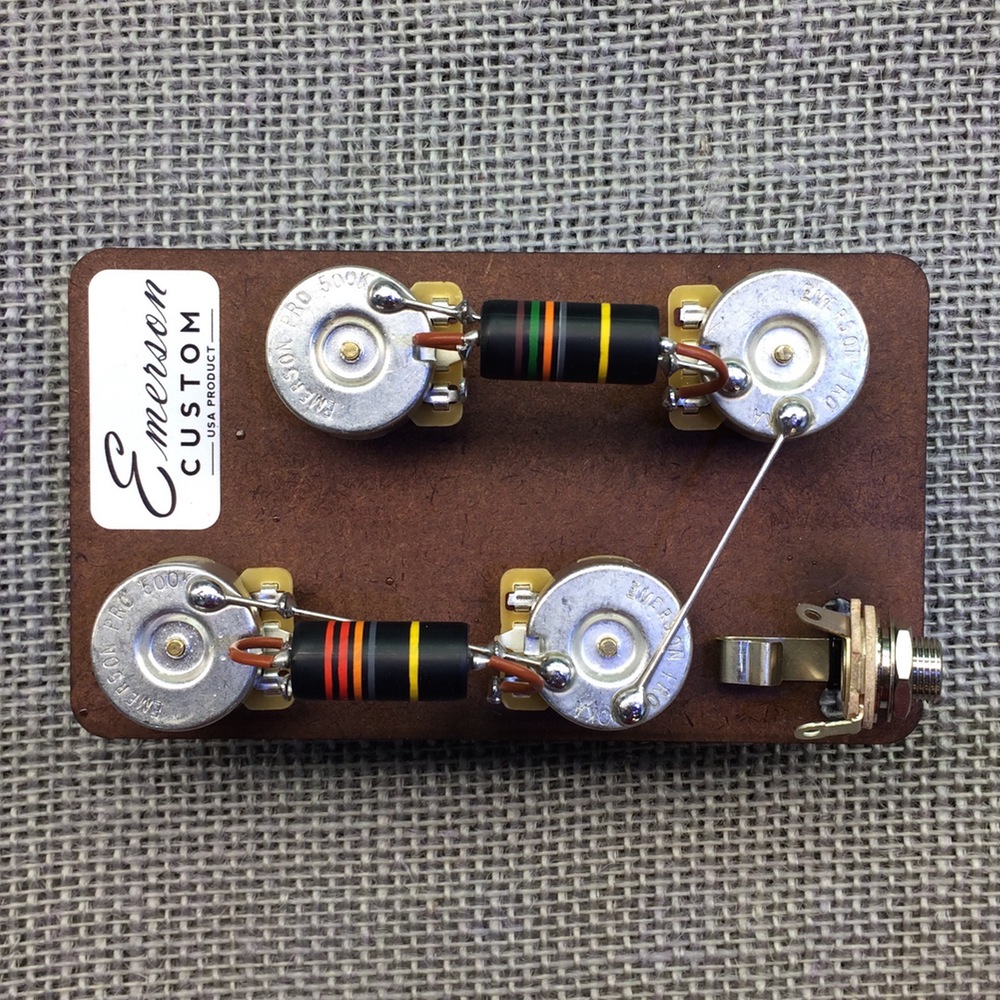 Emerson Custom Les Paul SHORT Shaft Prewired Kit w/ Bumblebee (LP-BB-SHORT)