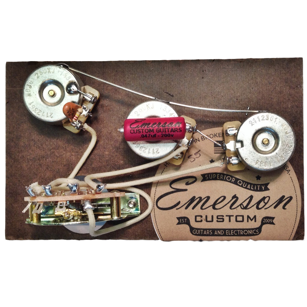 Emerson Custom 5-Way Strat (500K) Prewired KIT (S5-500K)