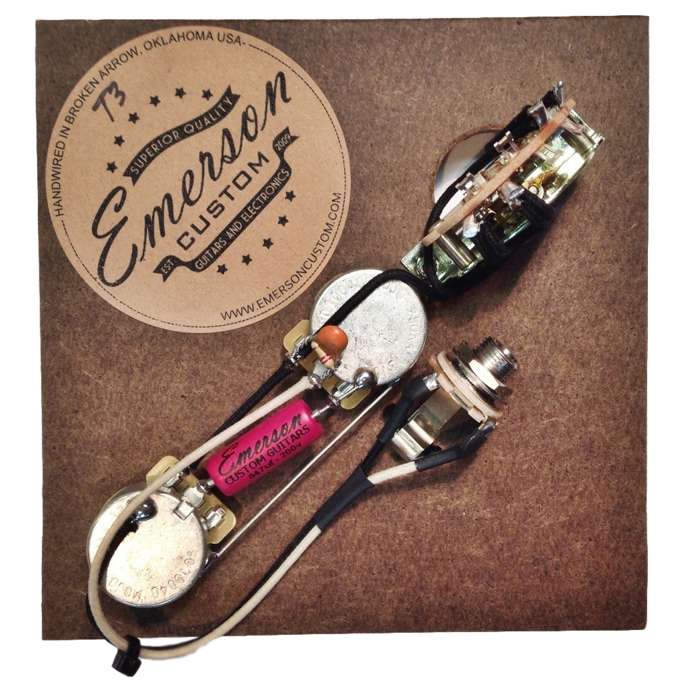 Emerson Custom Reverse control 3-way Telecaster prewired kit (T3-R 500K)