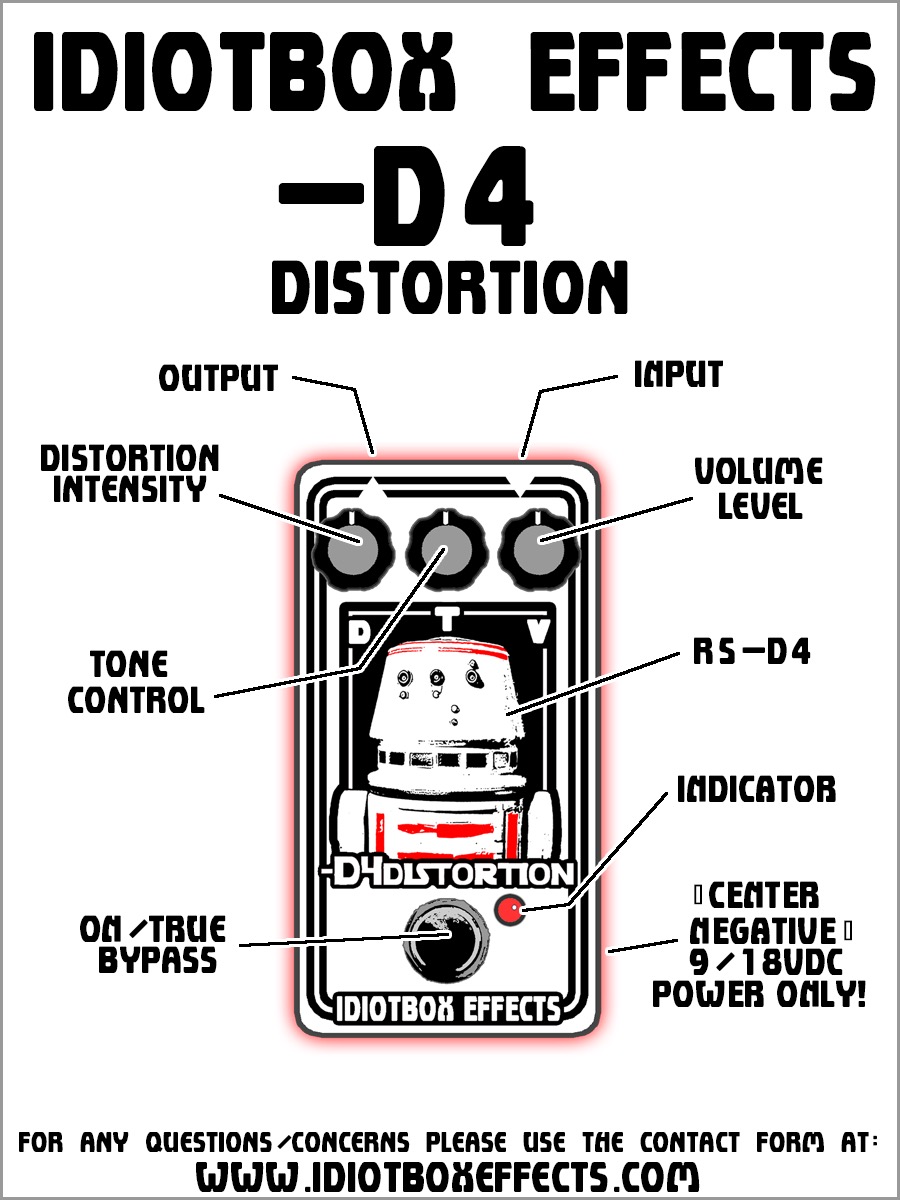 IdiotBox Effects -D4 Distortion