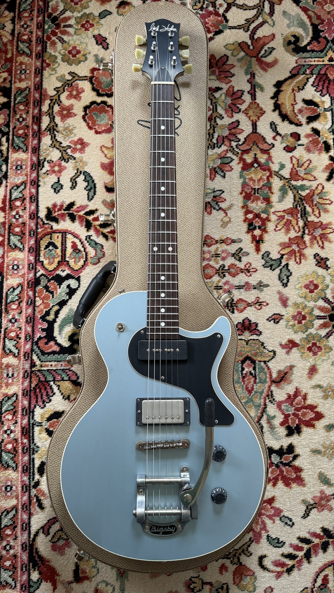 Nik Huber Krautster II (Ice Blue w/ Bigsby tremolo)