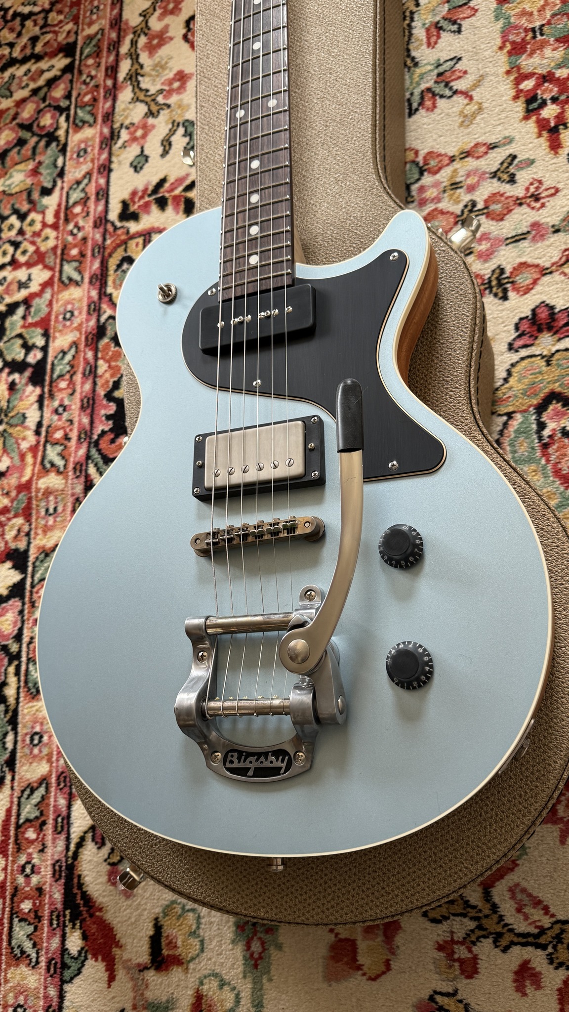 Nik Huber Krautster II (Ice Blue w/ Bigsby tremolo)