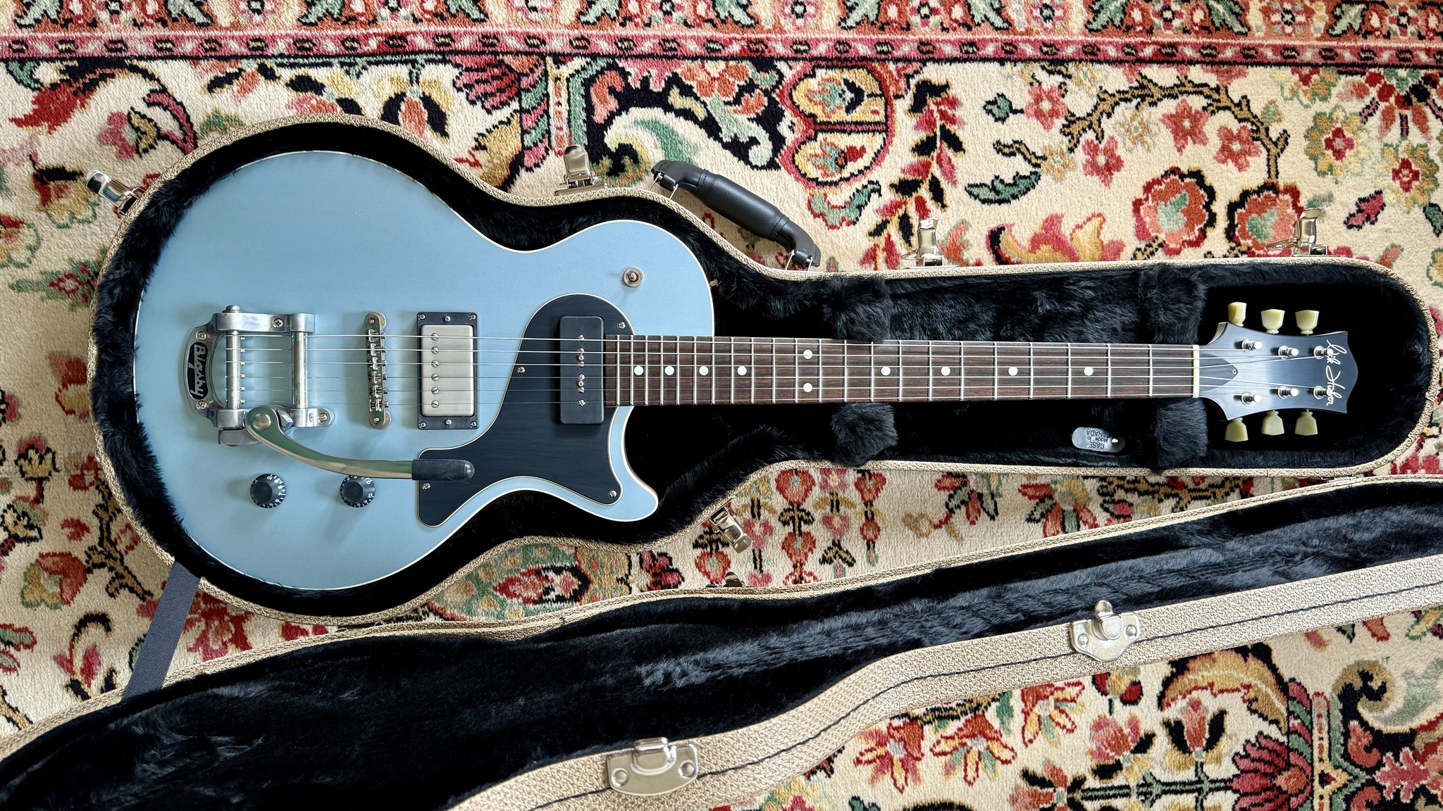 Nik Huber Krautster II (Ice Blue w/ Bigsby tremolo)