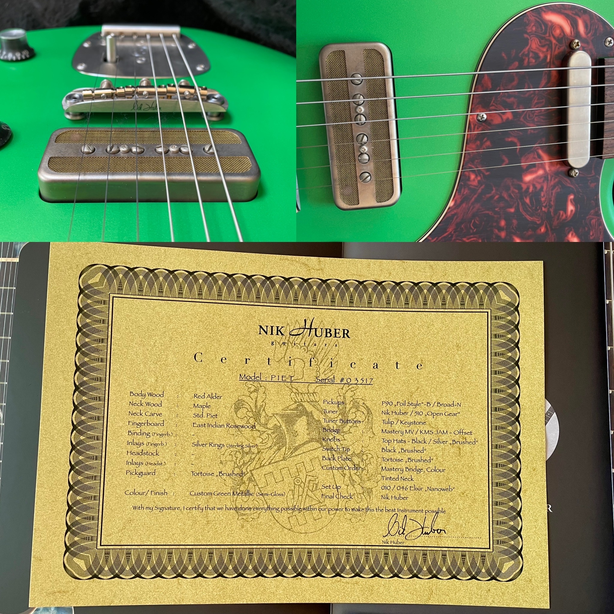 Nik Huber Piet (Custom Faded Sherwood Green)
