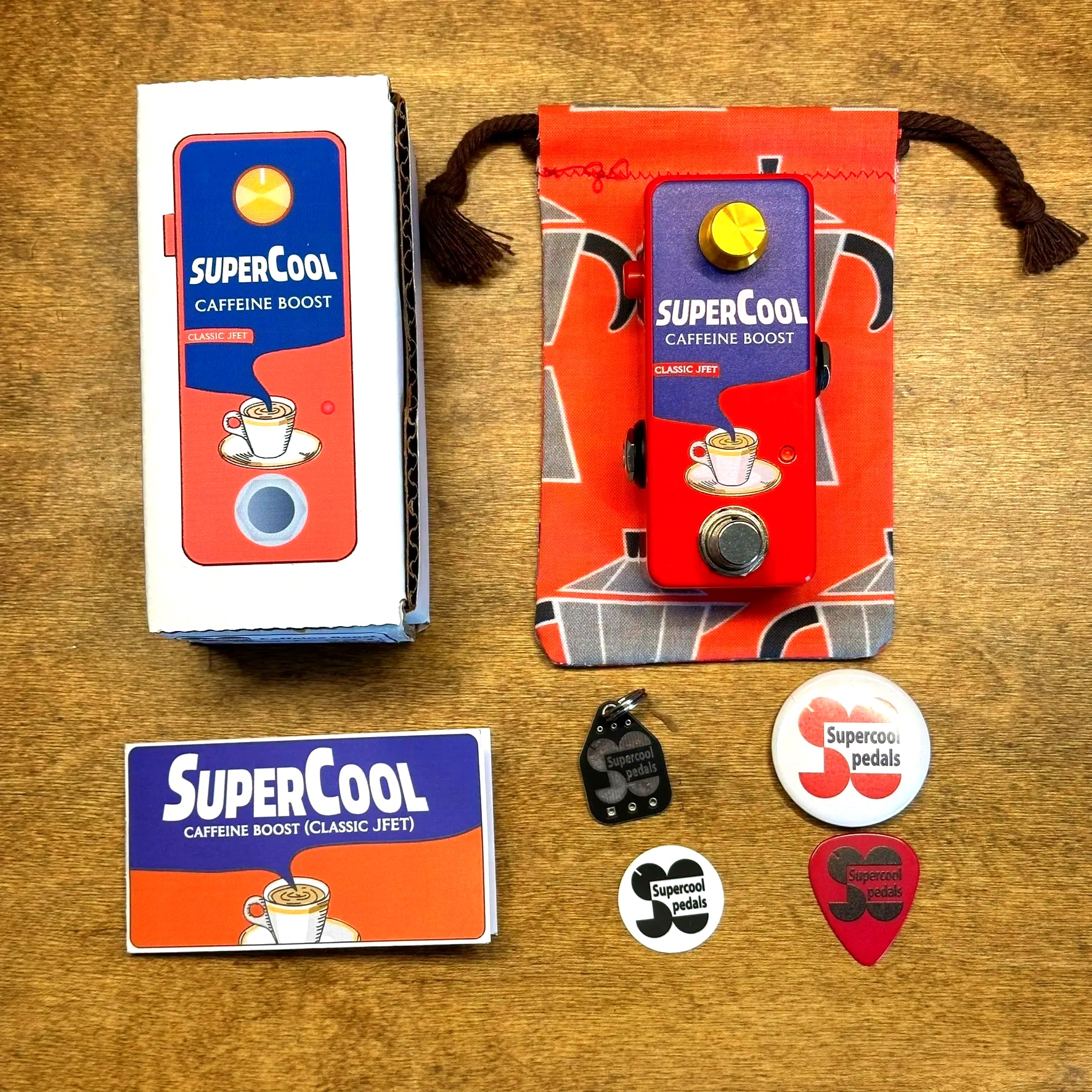 Supercool Pedals Caffeine Boost - Classic JFET