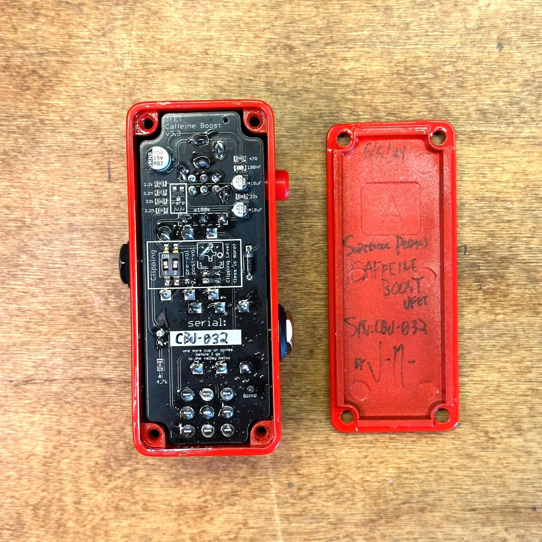 Supercool Pedals Caffeine Boost - Classic JFET