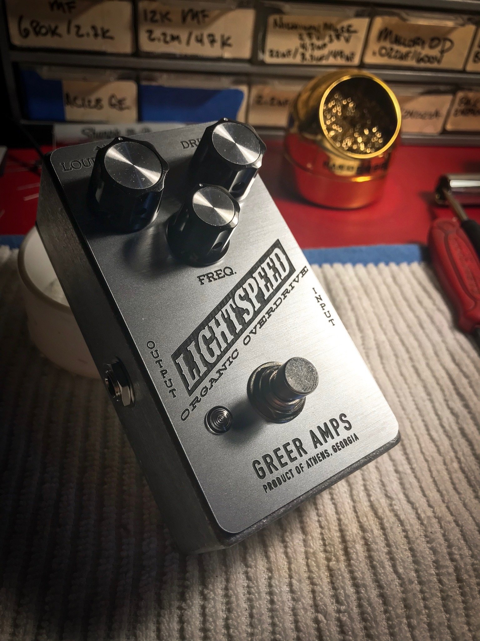 Greer Amps Lightspeed Organic Overdrive (Limited Edition - Moonshot Silver Colorway)
