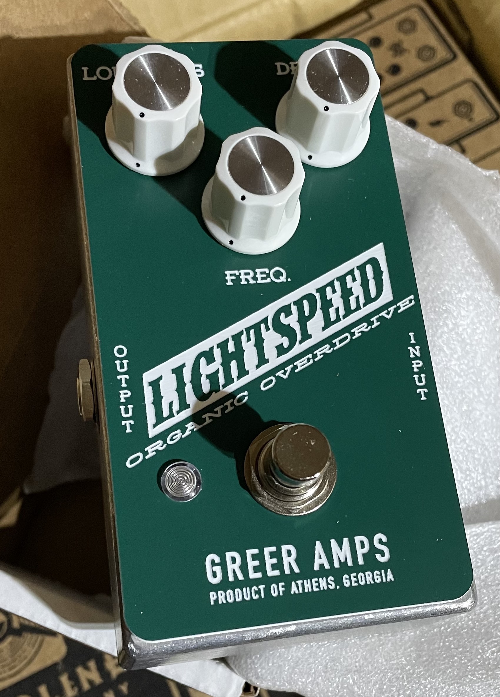 Greer Amps Lightspeed Organic Overdrive (Limited Edition - Green Colorway)