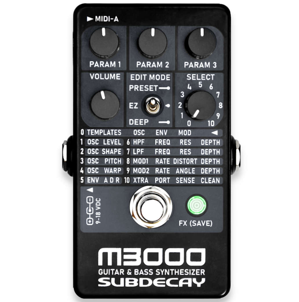 Subdecay M3000 Guitar and Bass Synthesizer