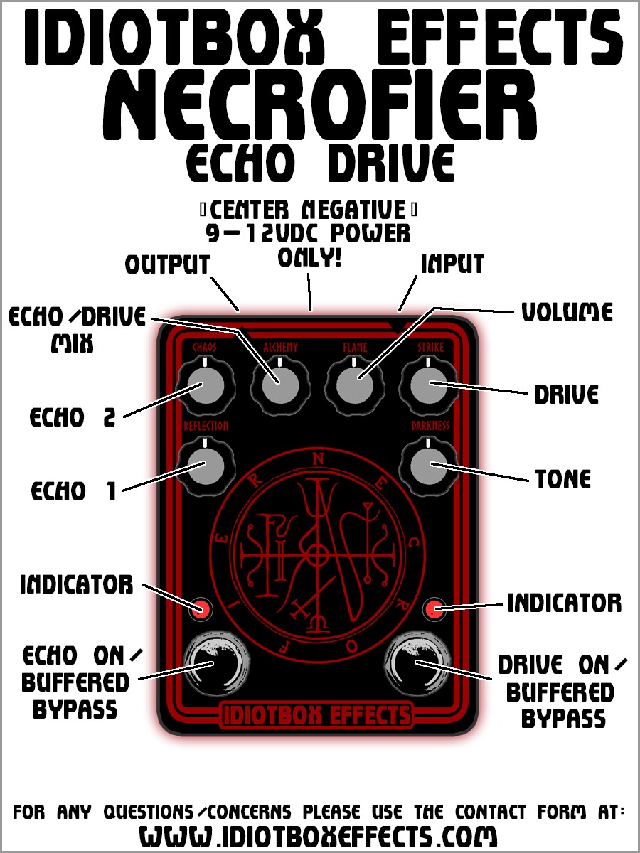 Idiotbox Effects Necrofier Echo Drive