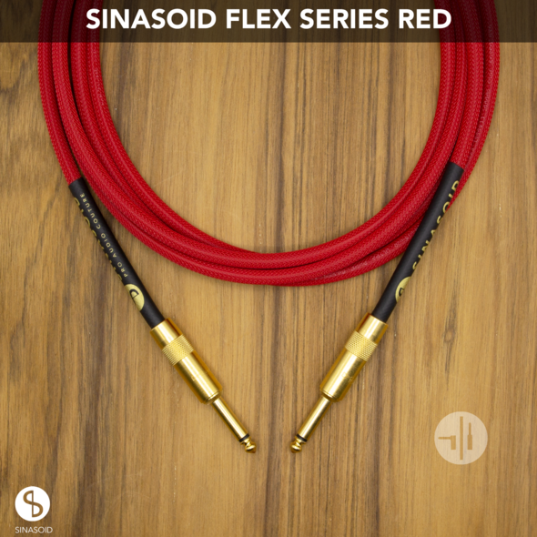 FLEX SERIES RED INSTRUMENT CABLE - 15' / ST/ST