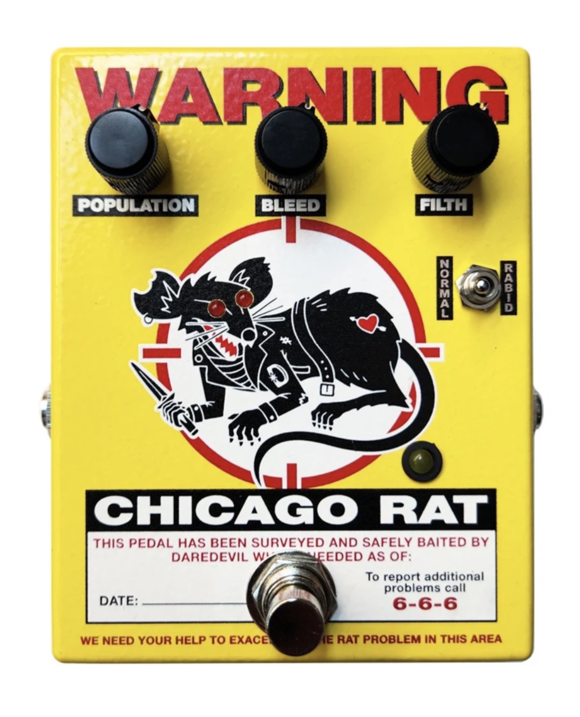Daredevil Pedals the Chicago Rat Fuzz