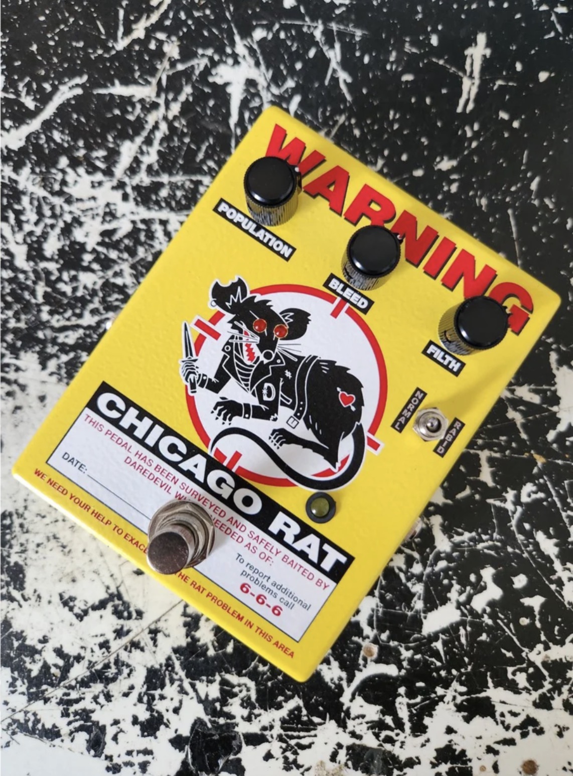 Daredevil Pedals the Chicago Rat Fuzz