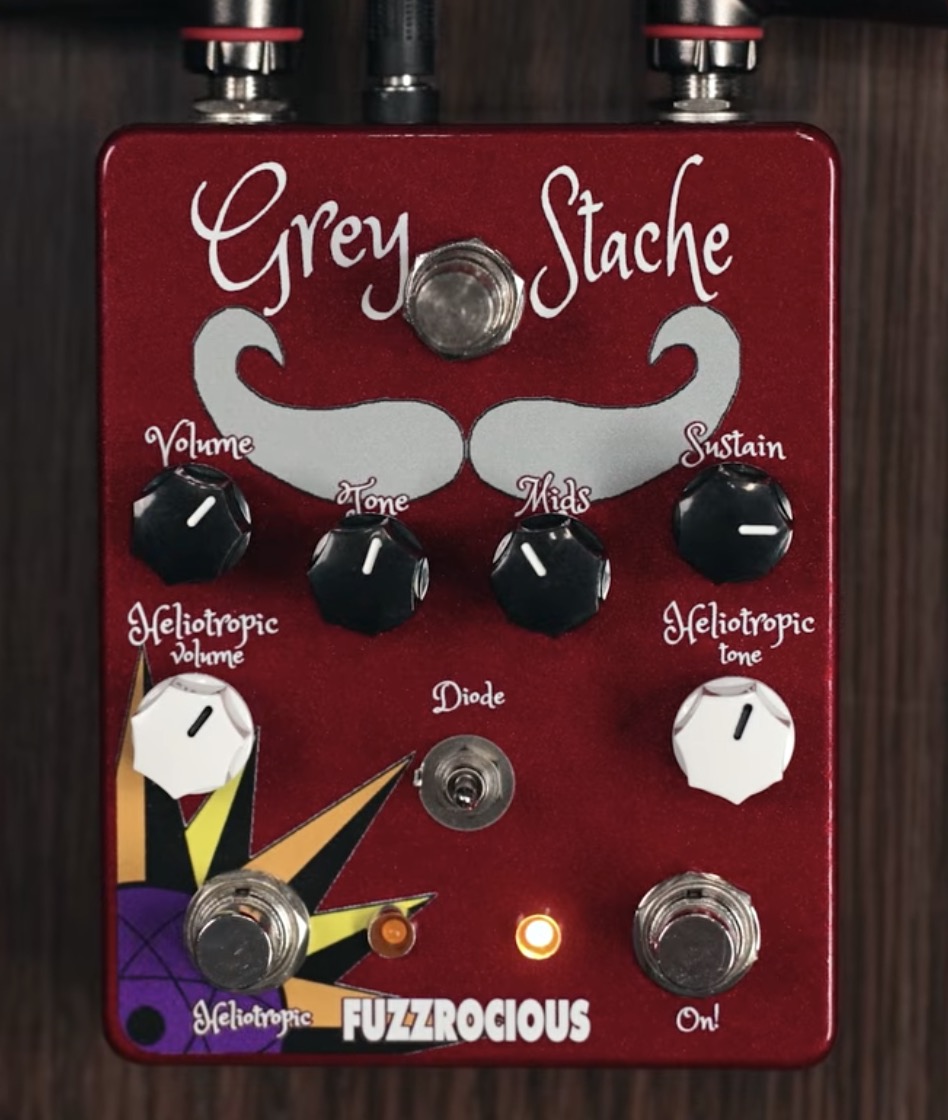 Fuzzrocious Grey Stache/Heliotropic