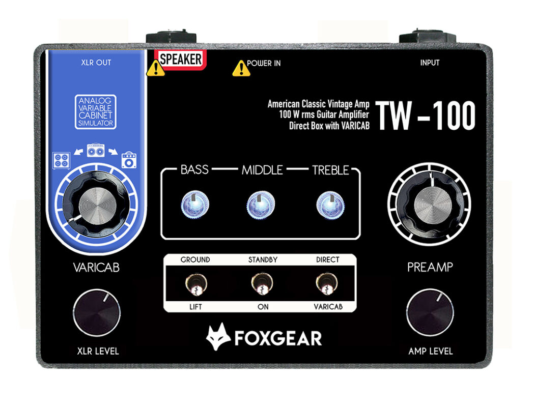 Foxgear TW-100 100W American Classic Vintage Guitar amplifier