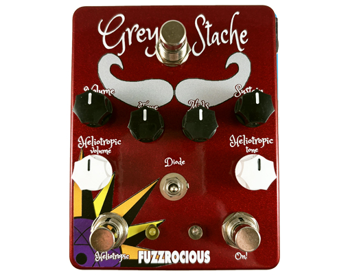 Fuzzrocious Grey Stache/Heliotropic