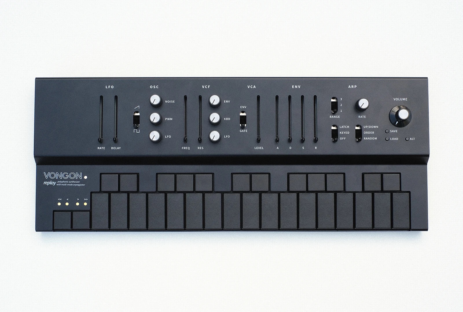 VONGON Replay polyphonic synthesizer with multi-mode arpeggiator