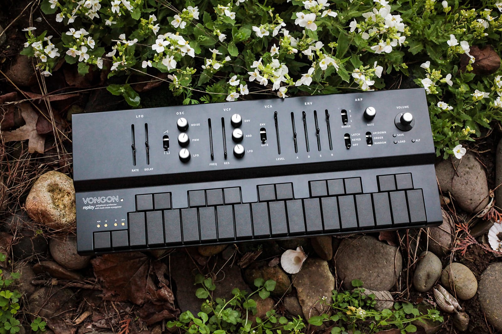 VONGON Replay polyphonic synthesizer with multi-mode arpeggiator