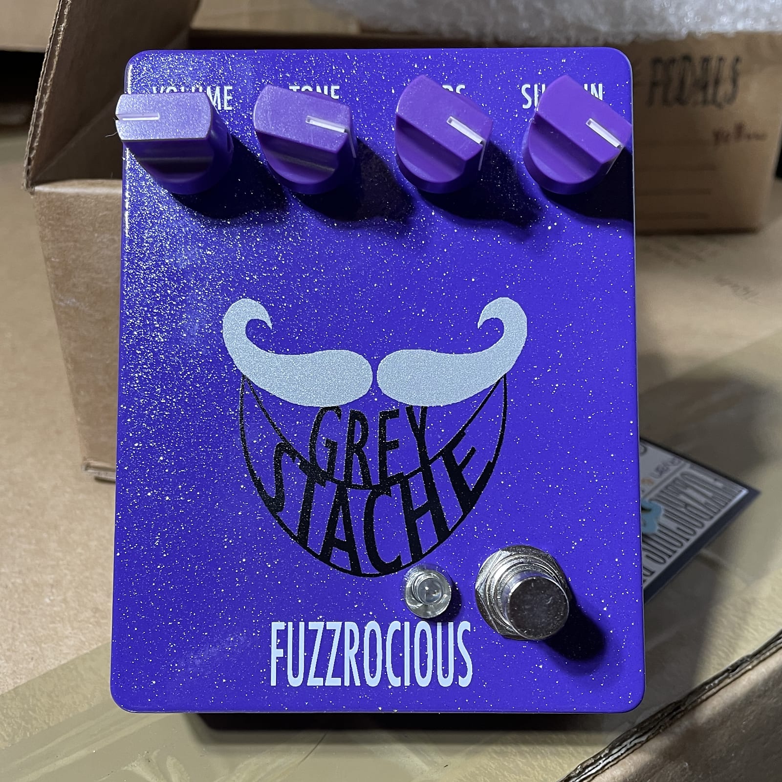 Fuzzrocious Pedals GREY STACHE